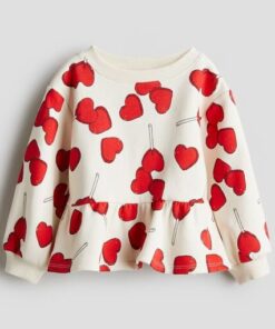 Áo nỉ peplum - H&M